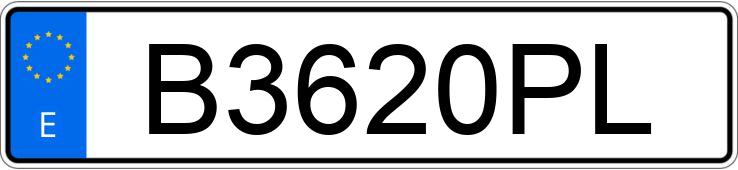 Numer rejestracyjny B3620PL posiada VOLKSWAGEN CARAVELLE