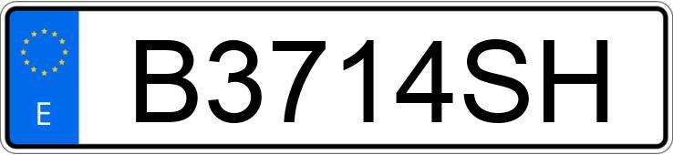 Numer rejestracyjny B3714SH posiada VOLKSWAGEN GOLF Numer rejestracyjny B3714SH posiada VOLKSWAGEN GOLF