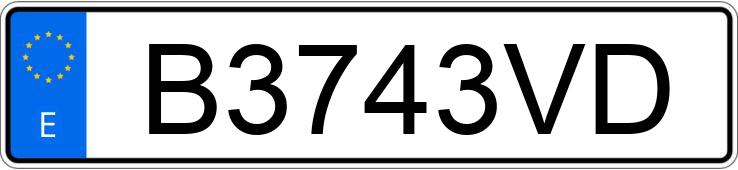 Numer rejestracyjny B3743VD posiada CITROEN SAXO