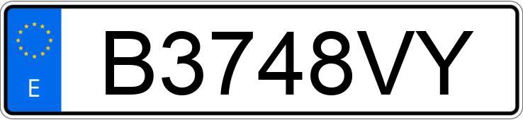 Numer rejestracyjny B3748VY posiada SUZUKI JIMNY