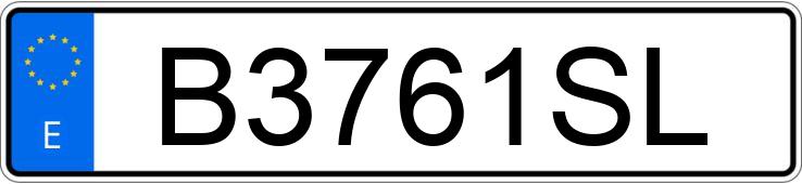 Numer rejestracyjny B3761SL posiada SAAB 9000