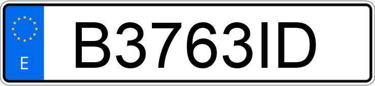 Numer rejestracyjny B3763ID posiada PORSCHE 944