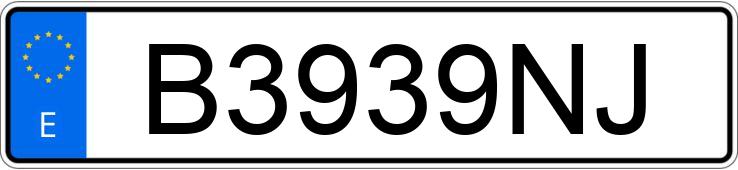 Numer rejestracyjny B3939NJ posiada SEAT TOLEDO