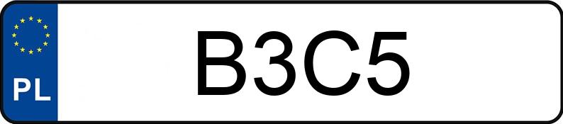 Mistrz parkowania w pojeździe o numerach B3C5