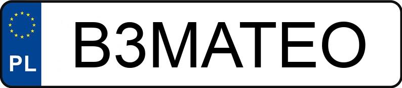 Numer rejestracyjny B3MATEO posiada BMW X4 Numer rejestracyjny B3MATEO posiada BMW X4