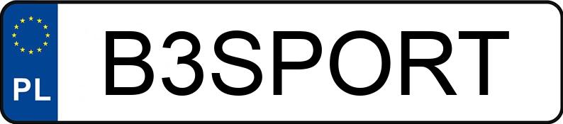 Numer rejestracyjny B3SPORT posiada MITSUBISHI Outlander 2.2 DI-D DPF MR`10 E4 Invite 4WD