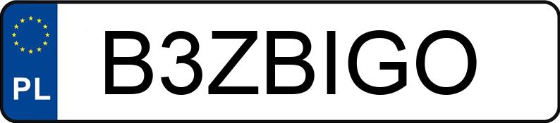 Numer rejestracyjny B3ZBIGO posiada AUDI Q7 TDI MR`09 E5 4L Tiptronic