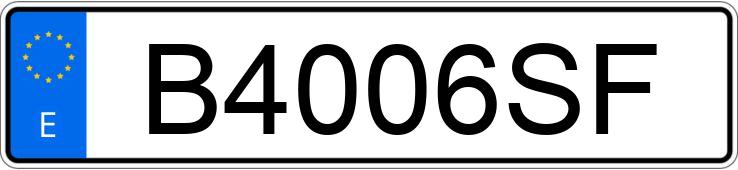 Numer rejestracyjny B4006SF posiada HONDA CMX 250 REBEL