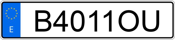 Numer rejestracyjny B4011OU posiada HONDA CIVIC