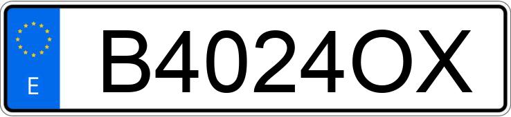 Numer rejestracyjny B4024OX posiada OPEL ASTRA