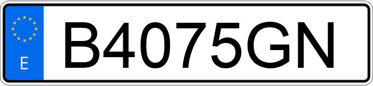 Numer rejestracyjny B4075GN posiada RENAULT 4 Numer rejestracyjny B4075GN posiada RENAULT 4