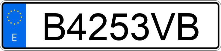 Numer rejestracyjny B4253VB posiada BMW SERIE 7