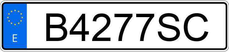 Numer rejestracyjny B4277SC posiada TOYOTA CELICA