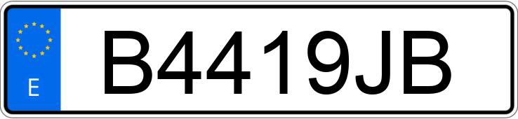 Numer rejestracyjny B4419JB posiada SEAT MALAGA