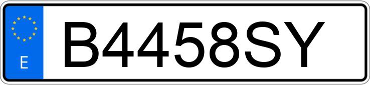 Numer rejestracyjny B4458SY posiada VOLKSWAGEN GOLF Numer rejestracyjny B4458SY posiada VOLKSWAGEN GOLF
