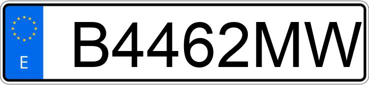 Numer rejestracyjny B4462MW posiada RENAULT 19