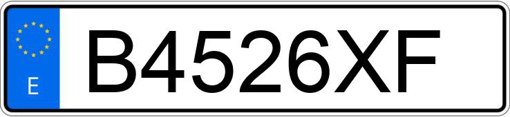 Numer rejestracyjny B4526XF posiada SEAT LEON