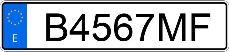 Numer rejestracyjny B4567MF posiada VOLKSWAGEN GOLF