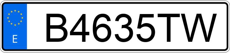 Numer rejestracyjny B4635TW posiada SEAT IBIZA Numer rejestracyjny B4635TW posiada SEAT IBIZA