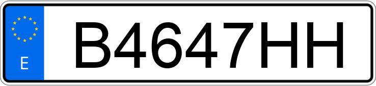 Numer rejestracyjny B4647HH posiada RENAULT 5