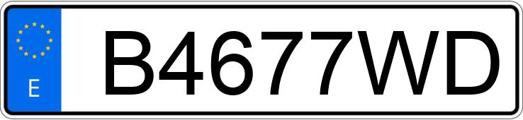 Numer rejestracyjny B4677WD posiada FIAT DUCATO