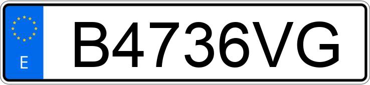 Numer rejestracyjny B4736VG posiada RENAULT CLIO