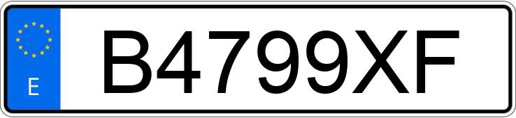 Numer rejestracyjny B4799XF posiada CITROEN XSARA