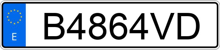 Numer rejestracyjny B4864VD posiada VOLKSWAGEN GOLF Numer rejestracyjny B4864VD posiada VOLKSWAGEN GOLF