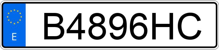 Numer rejestracyjny B4896HC posiada RENAULT 5