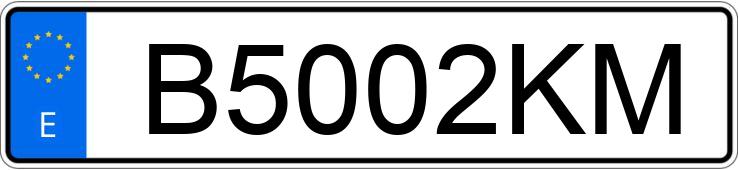 Numer rejestracyjny B5002KM posiada VOLKSWAGEN PASSAT