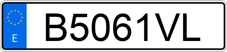 Numer rejestracyjny B5061VL posiada SEAT CORDOBA