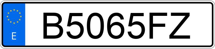 Numer rejestracyjny B5065FZ posiada MERCEDES 190 (201)