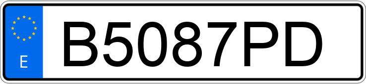 Numer rejestracyjny B5087PD posiada VOLVO 960