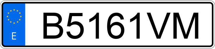 Numer rejestracyjny B5161VM posiada FIAT BRAVA