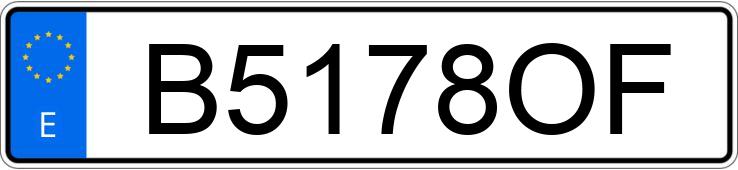 Numer rejestracyjny B5178OF posiada BMW SERIE 3