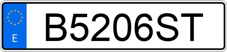 Numer rejestracyjny B5206ST posiada TOYOTA LAND CRUISER