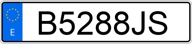 Numer rejestracyjny B5288JS posiada SUZUKI SJ413 SAMURAI