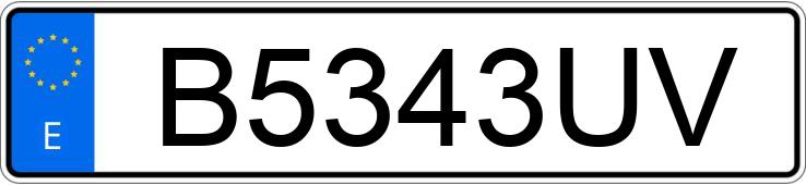 Numer rejestracyjny B5343UV posiada SUBARU IMPREZA Numer rejestracyjny B5343UV posiada SUBARU IMPREZA