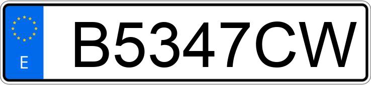 Registreringsnummeret B5347CW har MG TC