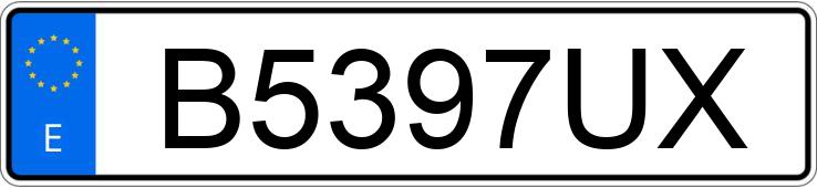 Numer rejestracyjny B5397UX posiada BMW 530d