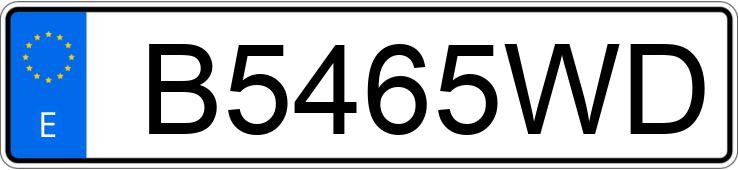 Numer rejestracyjny B5465WD posiada CITROEN SAXO