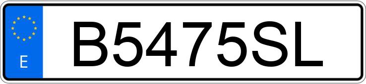 Numer rejestracyjny B5475SL posiada VOLKSWAGEN CARAVELLE