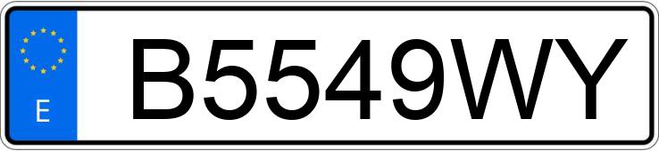 Numer rejestracyjny B5549WY posiada SEAT LEON