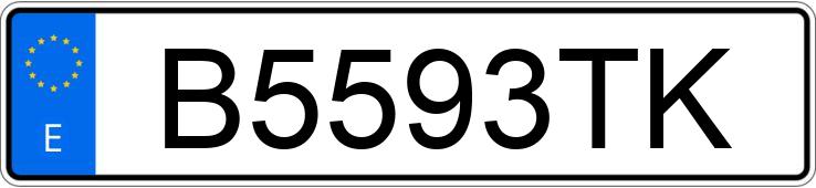 Numer rejestracyjny B5593TK posiada PEUGEOT 106