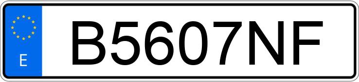 Numer rejestracyjny B5607NF posiada HONDA CRX