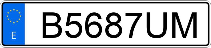 Numer rejestracyjny B5687UM posiada HONDA CIVIC