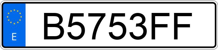 Numer rejestracyjny B5753FF posiada RENAULT 12