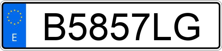 Numer rejestracyjny B5857LG posiada OPEL KADETT