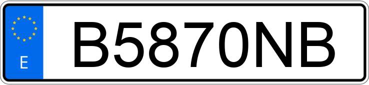 Numer rejestracyjny B5870NB posiada MITSUBISHI GALANT Numer rejestracyjny B5870NB posiada MITSUBISHI GALANT