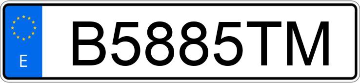 Le numéro d’enregistrement B5885TM a HYUNDAI COUPE